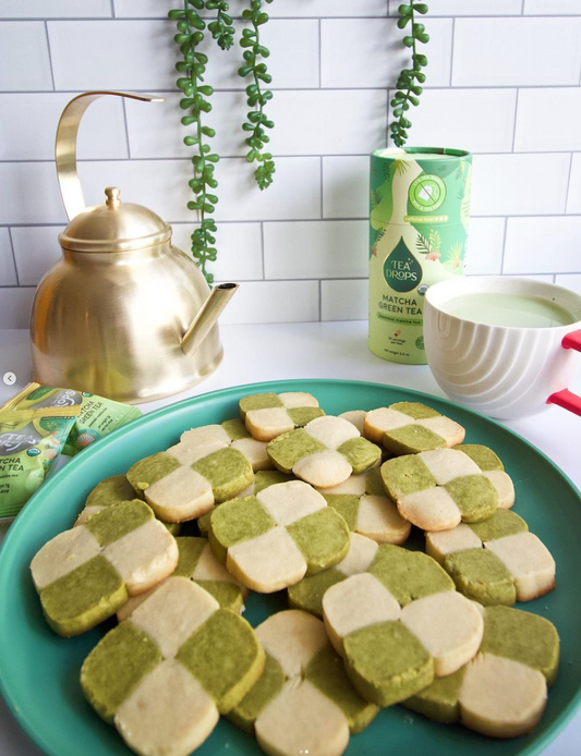 Matcha Shortbread Cookies