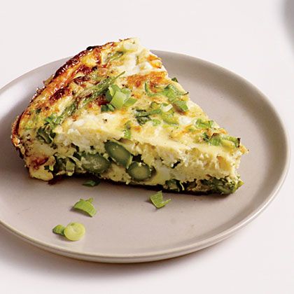 Asparagus and Green Onion Quiche